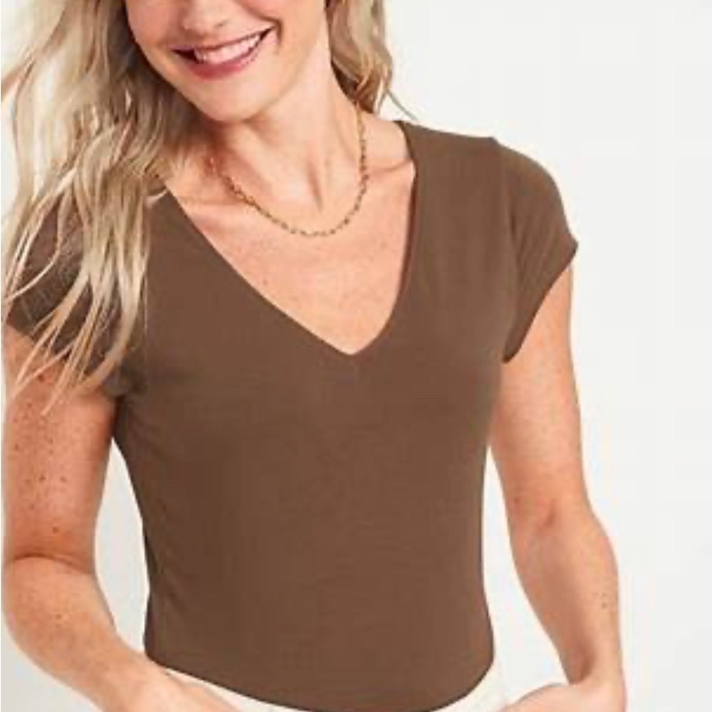 Old Navy Brown Short Sleeve Body Suit